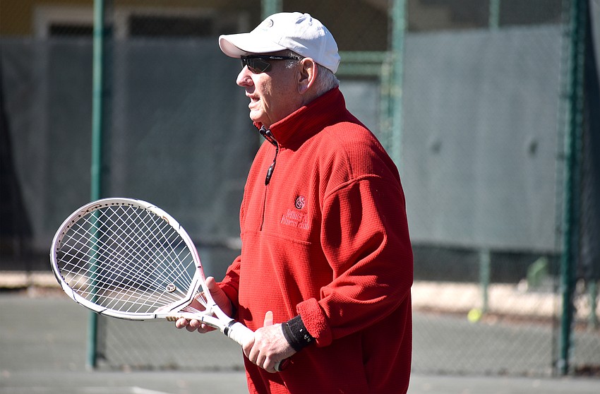 Bob Ross competes in a preliminary match.
