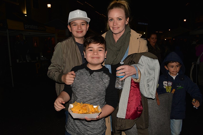 Donovan, Palmer and Molly Agelvis say the cold weather didn't bother them. 