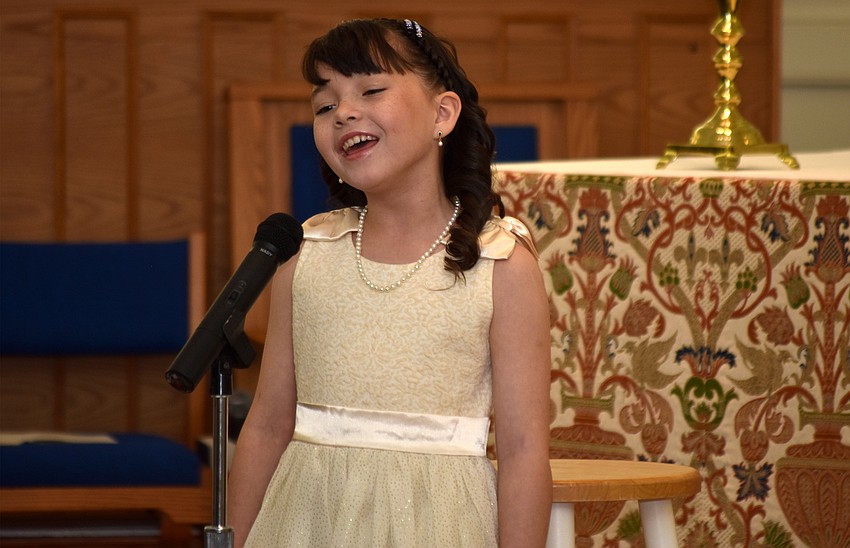 Cristina Peterson performs various songs during the concert, including “O Holy Night” and “Dream a Dream.”