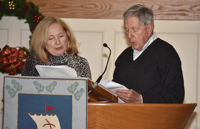 Susan Matthews and Don Judd perform as Della and Jim in “The Gift of the Magi.”