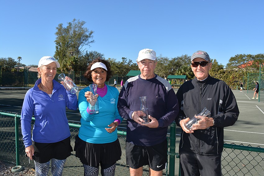 Ardeth Black, Christine Short, John Short and Bob Kelly took second place in Division 4.