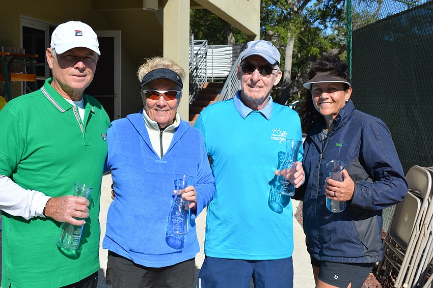 Ralph Fernandez, Cathy Powell, Joe Higgins and Bev Kalil took second in Division 2.
