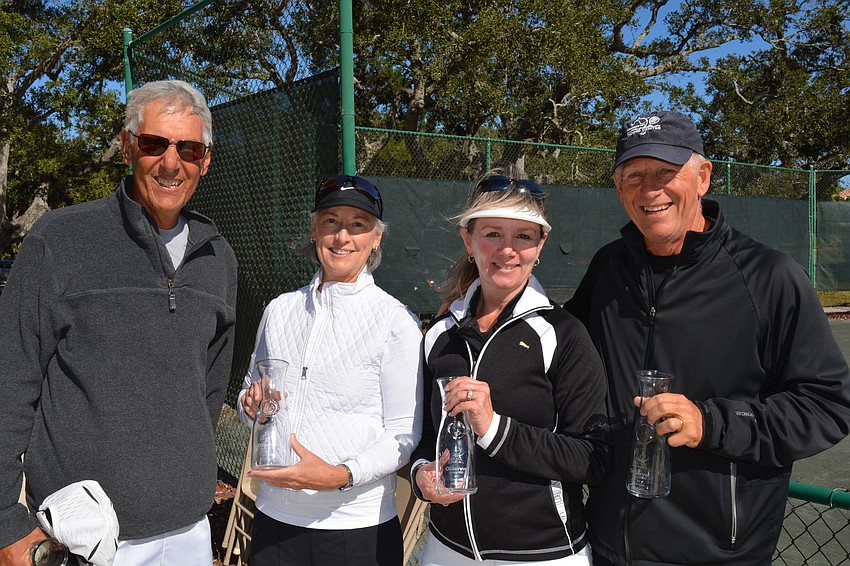 Ron Plashkes, Jan Withers, Irene Langlois and Mike Langlois took second place in Division 3.