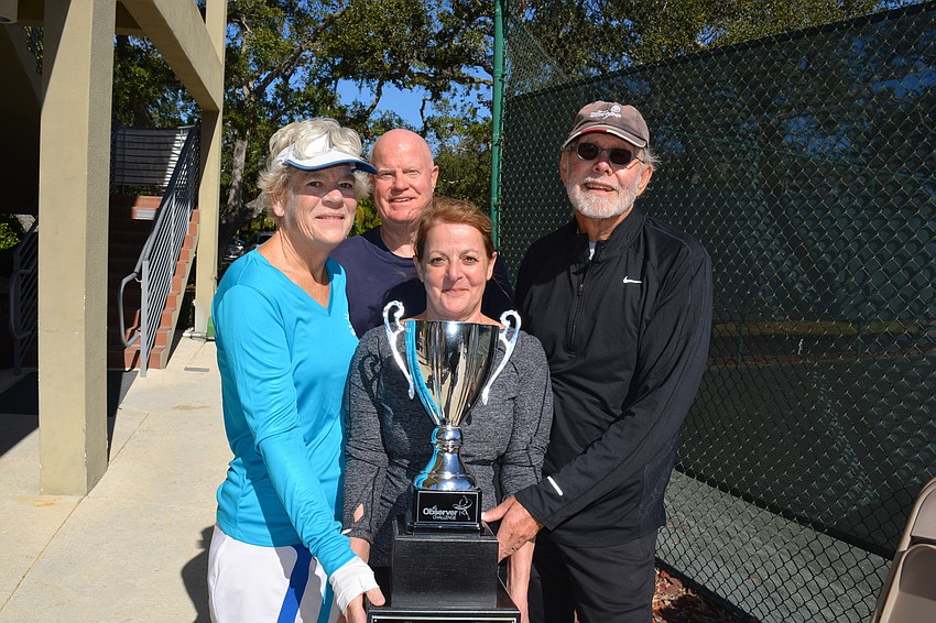 Helen Turner, David Campbell, Sandy Campbell and Fred Berg won first place in Division 3.