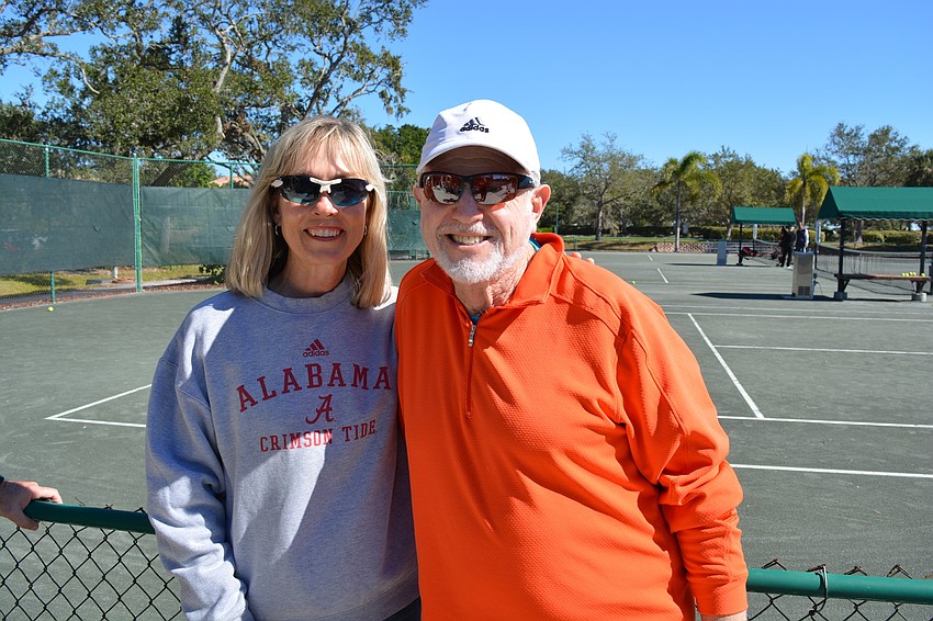 Tennis Center Director Kay Thayer and Bob Gary
