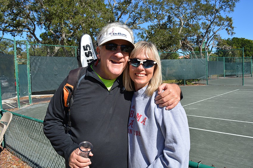 Dan Juda and Tennis Center Director Kay Thayer