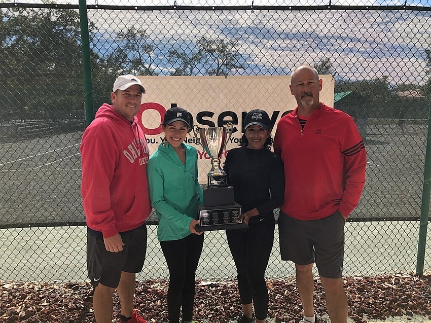 Phil Crutchfield, Abby Hincker, Zoe Smith and Steve Nicolai won Division 1.