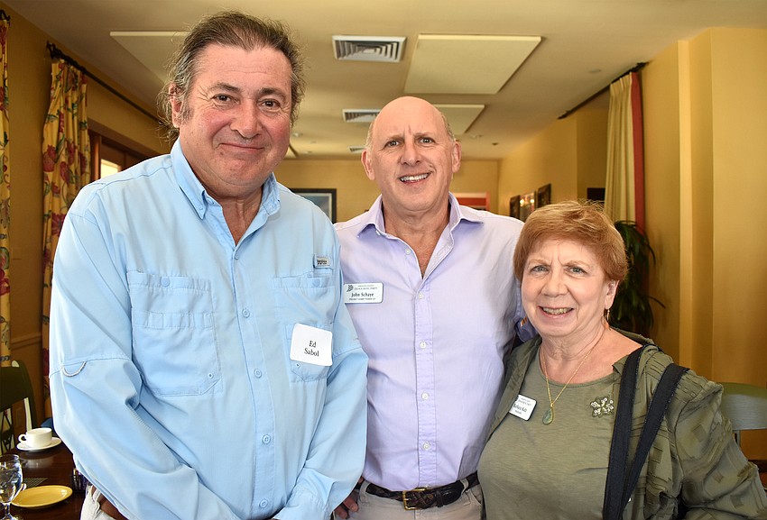 Ed Sabol, John Schaye and Barbara Katz
