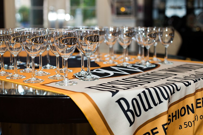 Wine was available for attendees to drink.