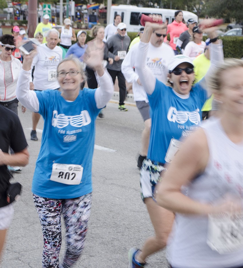 Helen Magill and Rita Ferrandino start off strong.