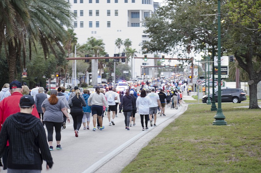 More than 1,500 people participated in the 15th annual Ringling Bridge Run.
