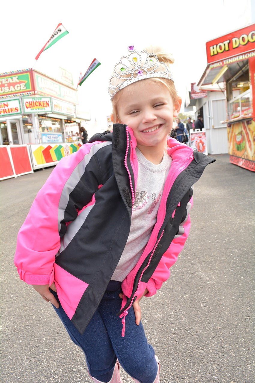 Sabella Osterholm, 4, can't resist posing for the camera.