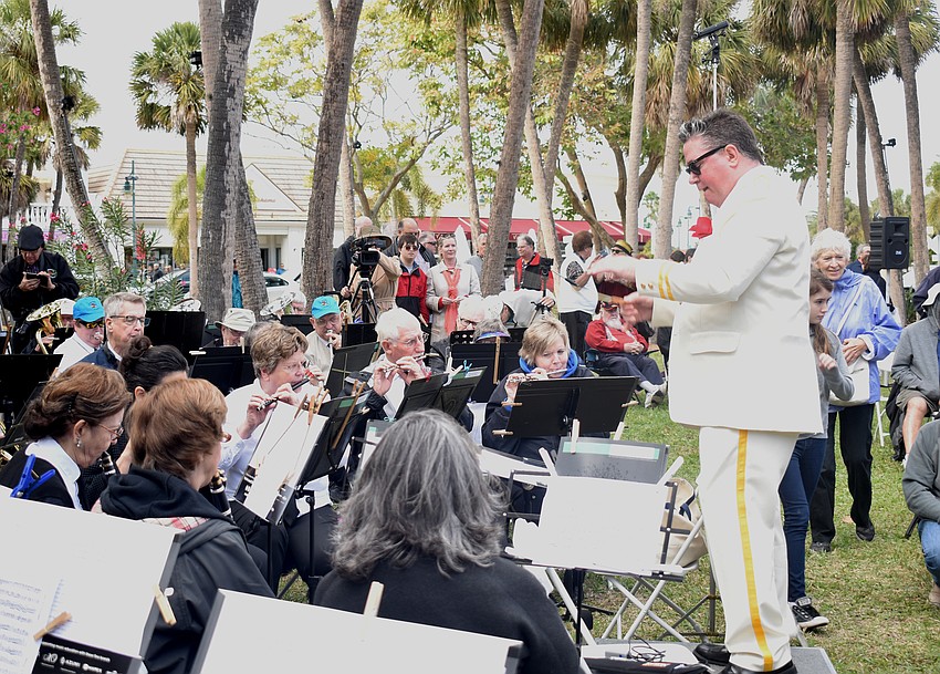 The Sarasota Circus Band performs before the induction begins.