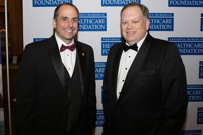 Sarasota Memorial Healthcare Foundation President Mason Ayres and Sarasota Memorial Hospital President and CEO David Verinder