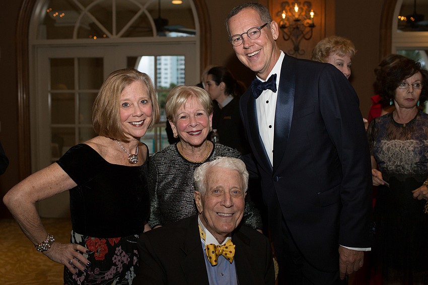 Besty Garner Wyant, Dottie and Robert Baer Garner, and David Beckett