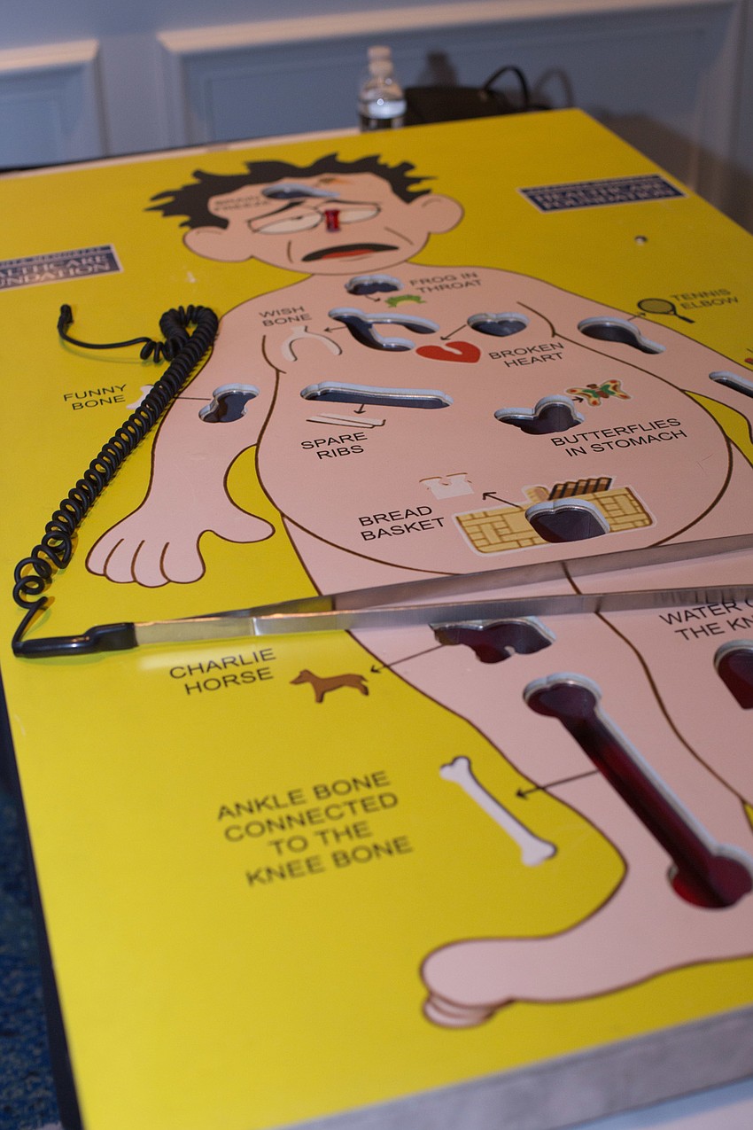 A close to life-size game of Operation was in the hallway for guests to play.