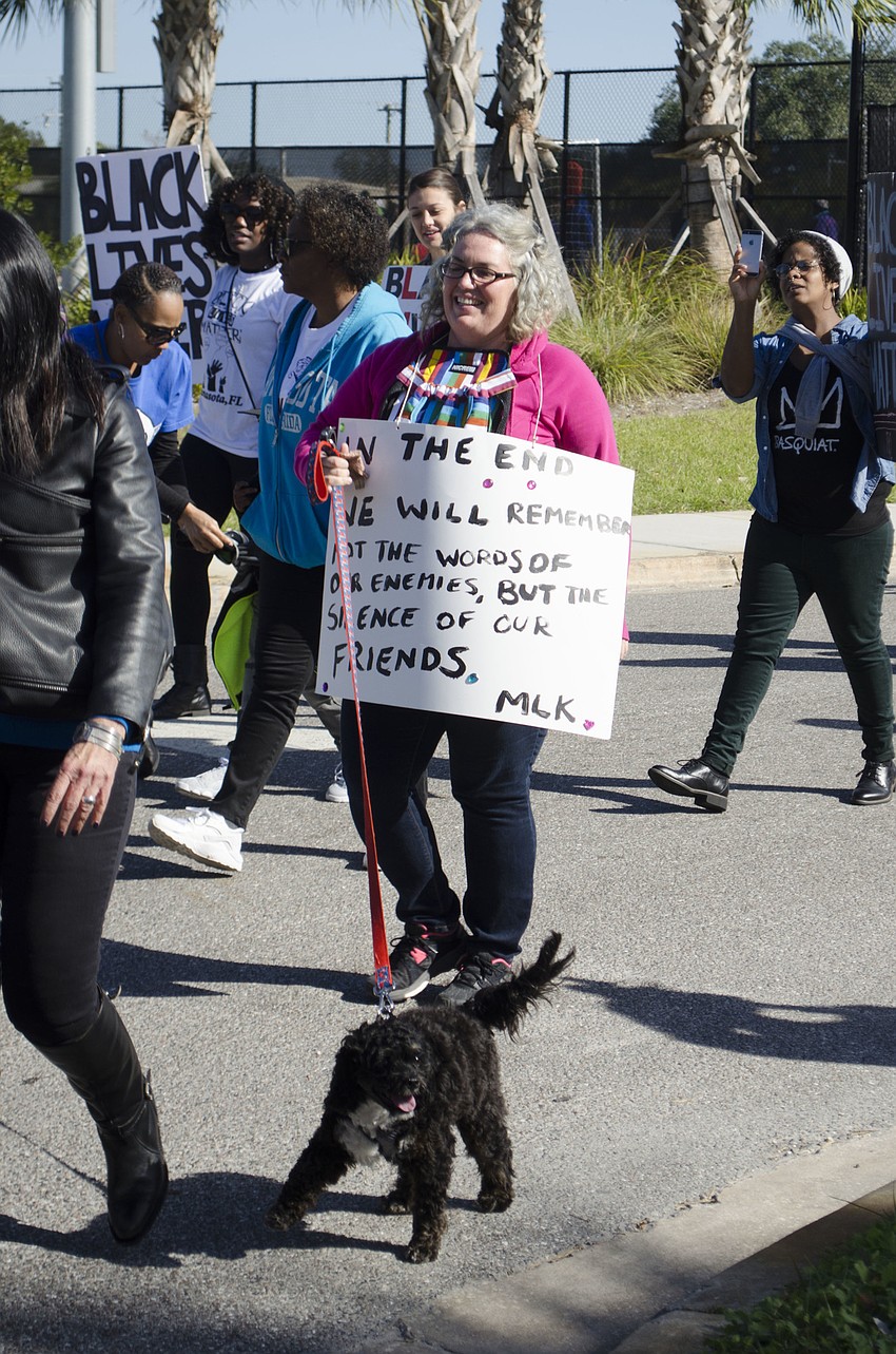 Stacey Staub and her dog, Fionn