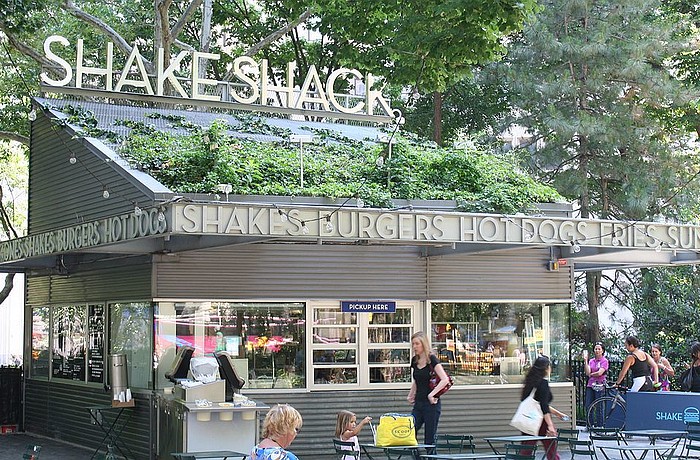 The original Shake Shack restaurant at Madison Square Park Garden. Photo courtesy of Beyond My Ken (own work) via Wikimedia Commons.