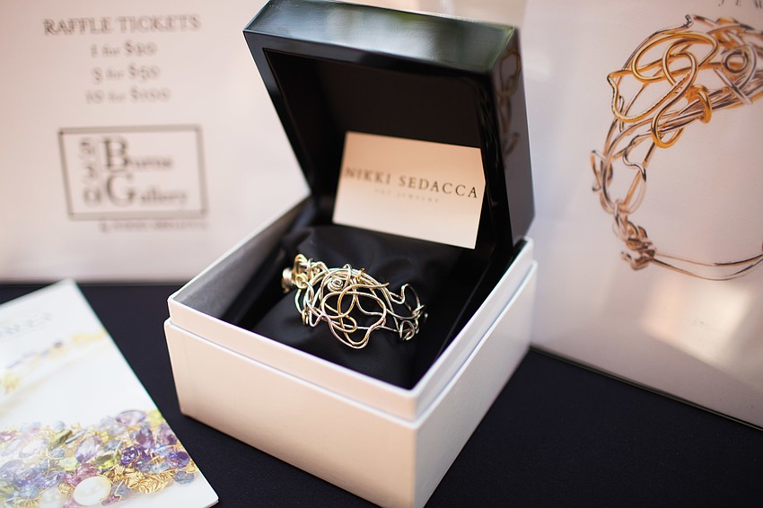 Nikki Sedacca donated an original bracelet as a prize for the raffle.