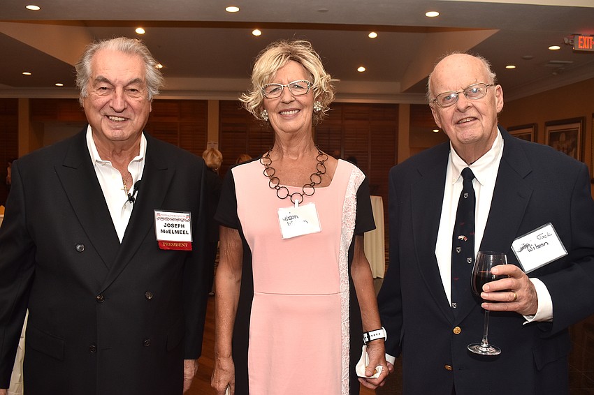 Republican Club of Longboat Key President Joe McElmeel and Alison and Jack Wilson