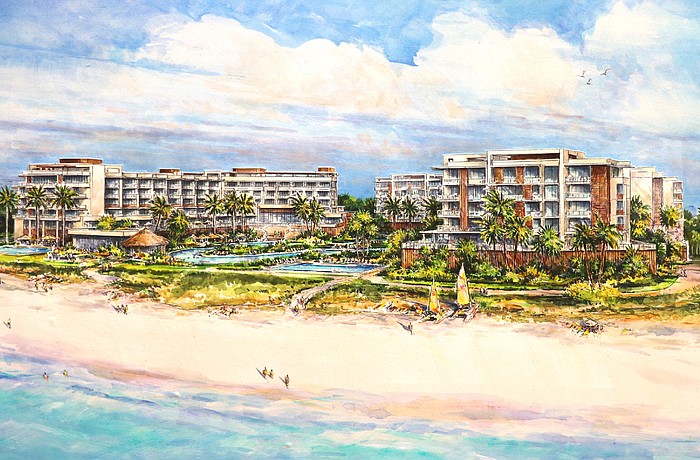 The proposed St. Regis Hotel includes 166 rooms, 102 condominiums and a 10,000-square-foot ballroom.