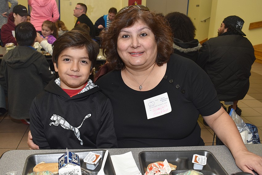 Third grader Giancarlo and Ruth Garcia