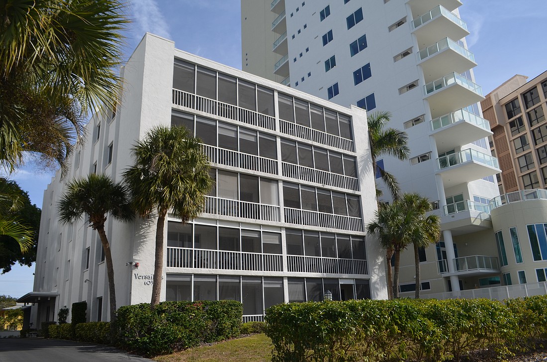 The Versailles neighbors 624 S. Palm Ave., the site of another new high-rise condominium.