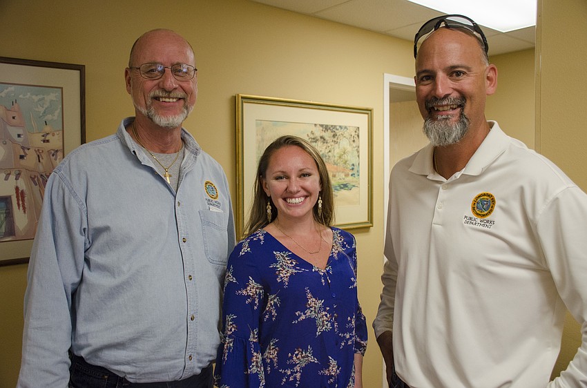 James Linkogle (left), Alexandra Lowe-Mains and Mark Richardson have all worked for Juan Florensa, although some for longer than others.