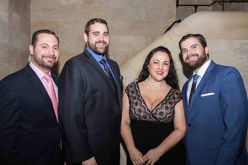Opera performers Steven Aguilo-Arbues, Jared Guest, Lara Michole Tillotson and Andrew Surrena