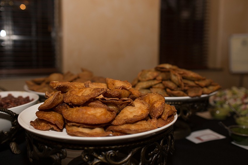 Guests enjoyed traditional Spanish food, including Spanish Tapas, a term commonly used for an appetizer in Spanish.