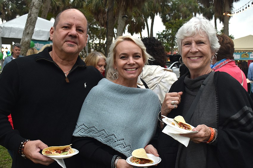 Enrique and Sheri Roca and Linda Host