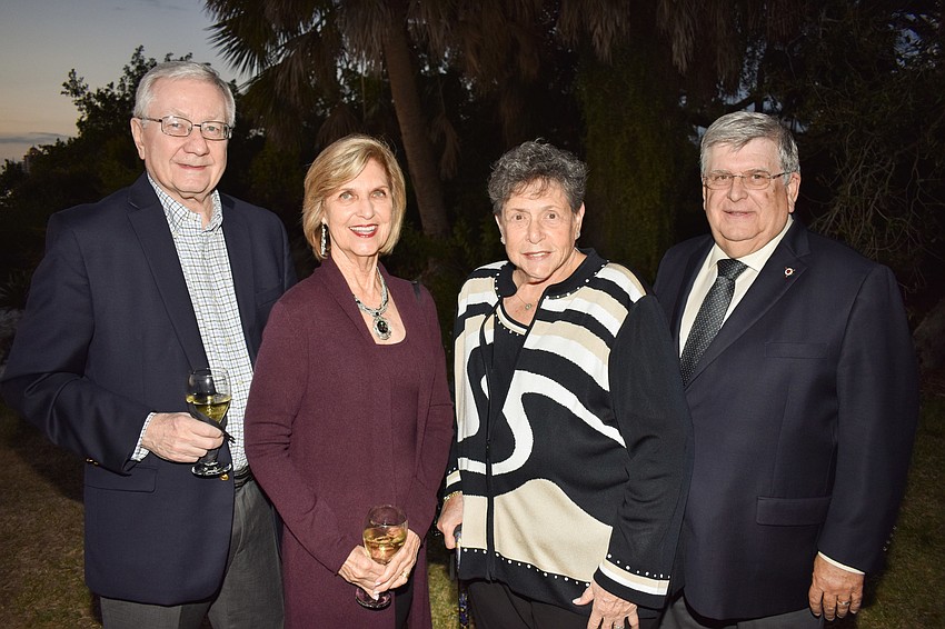Dr. John and Myrna Welch with Judith Zuckerberg and George Kolet