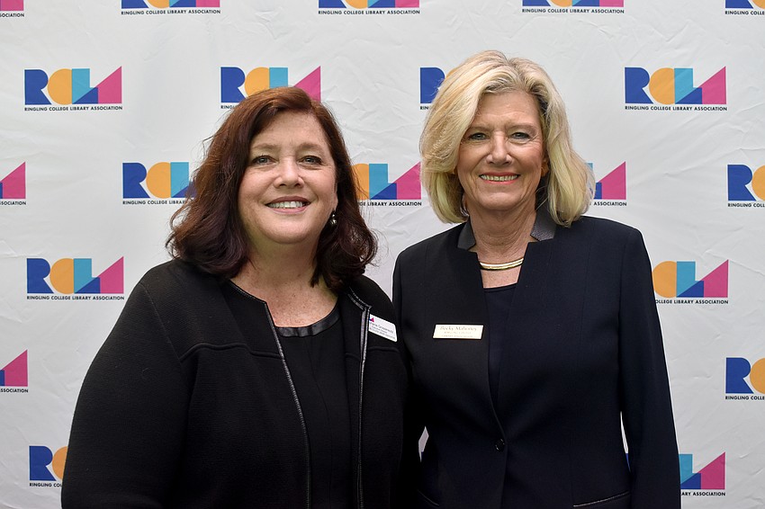 Ringling College Library Association Executive Director Stephanie Grosskreutz and Becky Mahoney