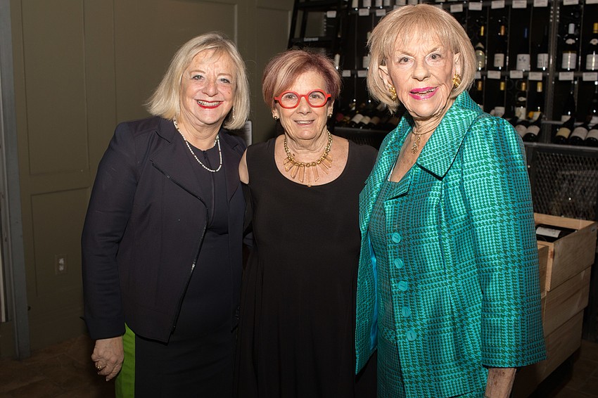 Co-Chairwoman Marian Moss, President of NCJW Joan Bour and Co-Chairwoman Gloria Moss