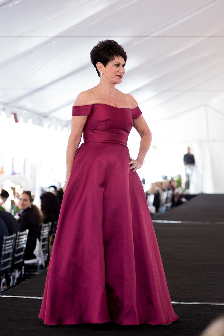 The gowns are available online at Rent The Runway.