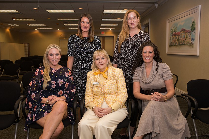 Nikki Taylor, Jen Rust, Shelley Lister, Jane Thompson and Elli Baldwin