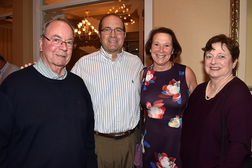 Commissioner Randy Clair, Town Manager Tom Harmer, Dee Harmer and Jean Clair