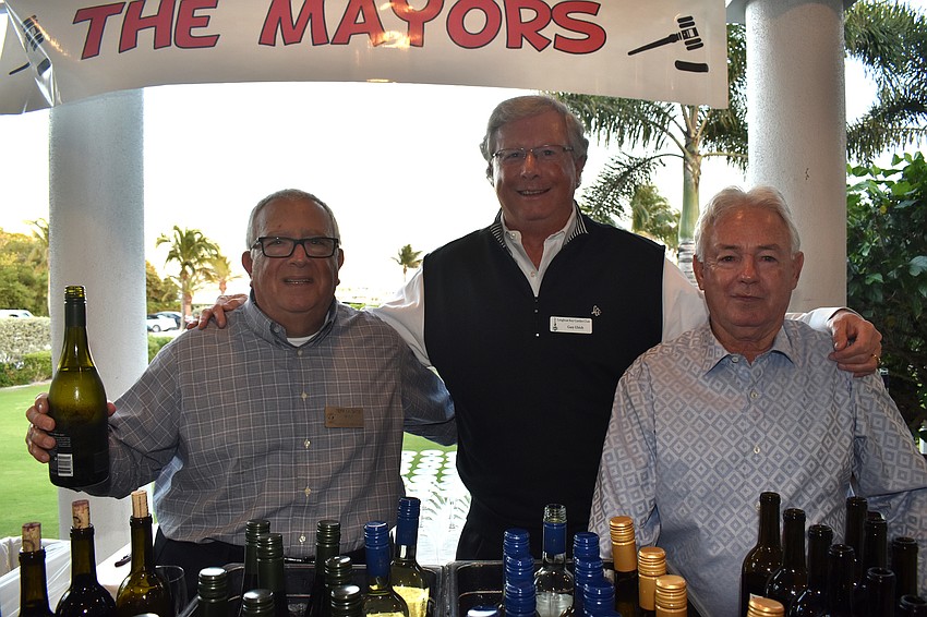 Mayor Terry Gans, Gary Ulrich and commissioner Jim Brown