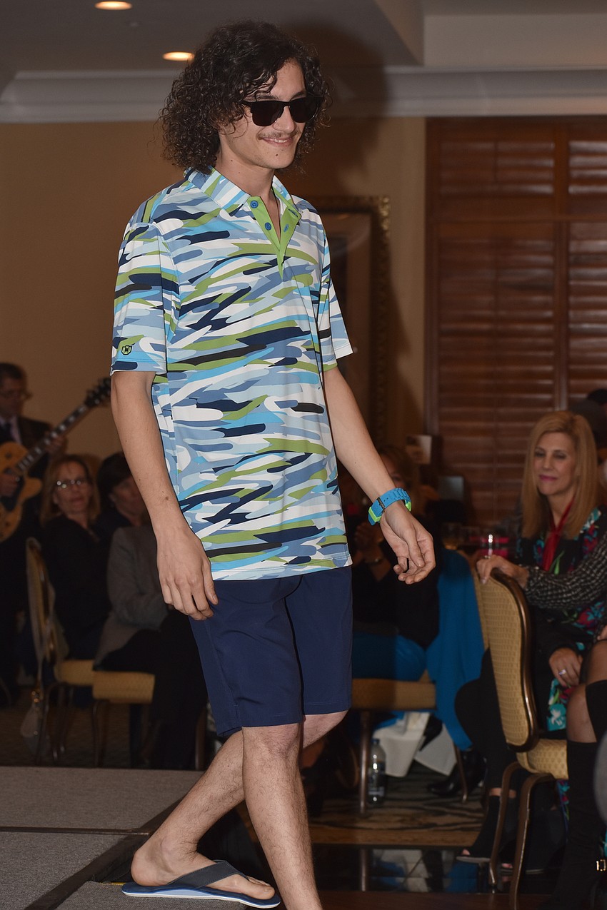 Five former Longboat Key Garden Club scholarship recipients were the models in this year’s fashion show.