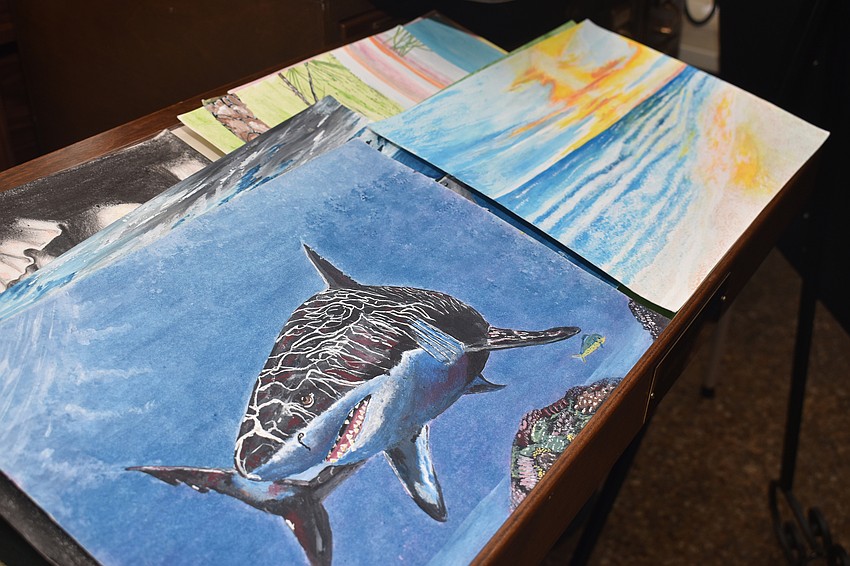 Paintings by inmates of the Hardee Correctional Institution were available for a small donation.