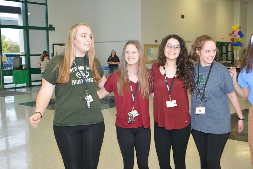 Angela Baldino, Renee Ashby, Jules Catina and Cameron Auk helped raise money for the Shriners Hospital.