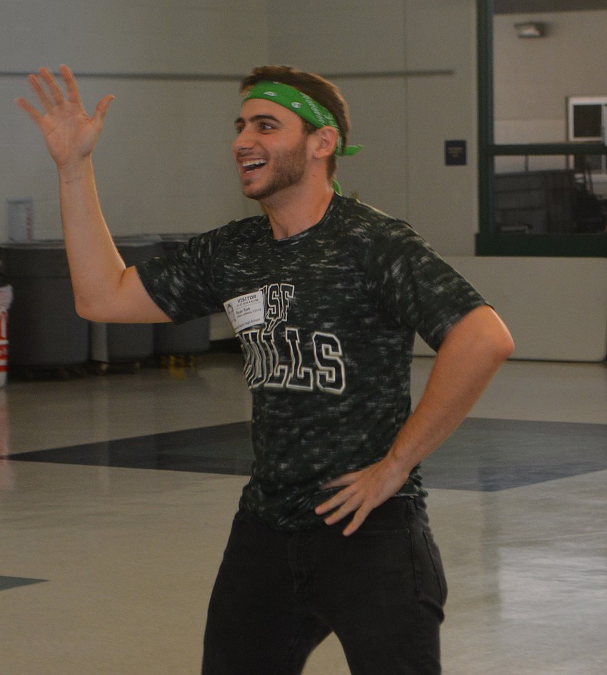 University of South Florida student Bryan Stark came to the dance marathon to help the effort.