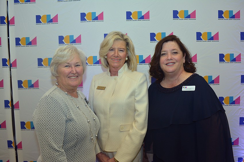 Cindy Stuhley, Becky Mahoney and Stephanie Grosskreutz, the Ringling College Library Executive Director