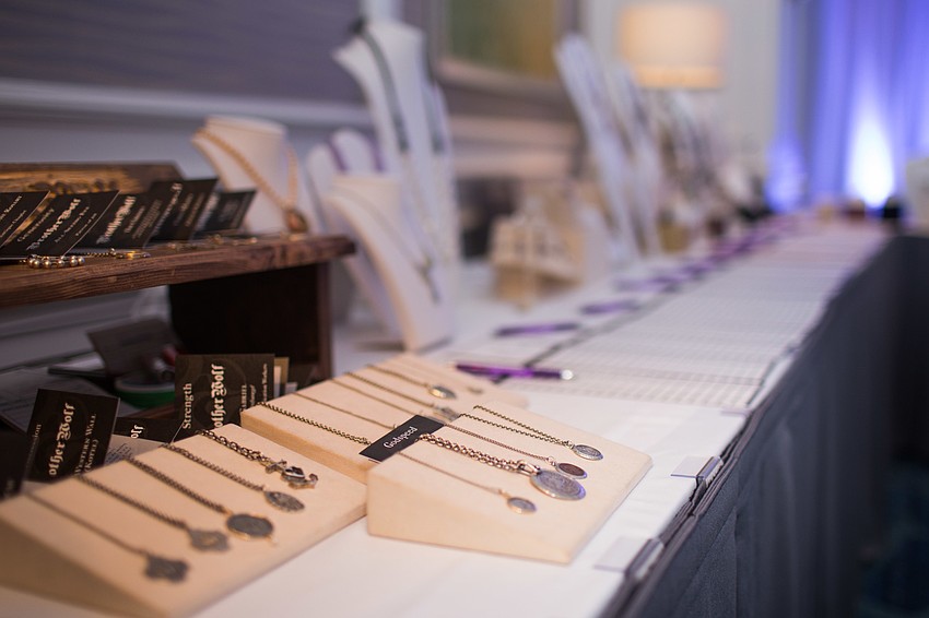 A variety of jewelry was available for the silent auction.
