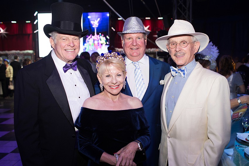 Dudley Carson, Cynthia McCague, Clarke Addison and Dickie Smothers