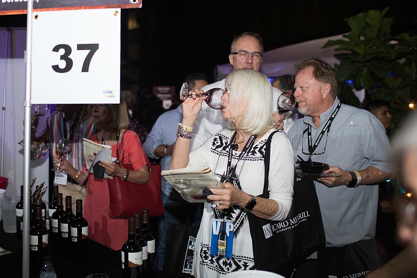 Shelley Booth tries a red bled, 