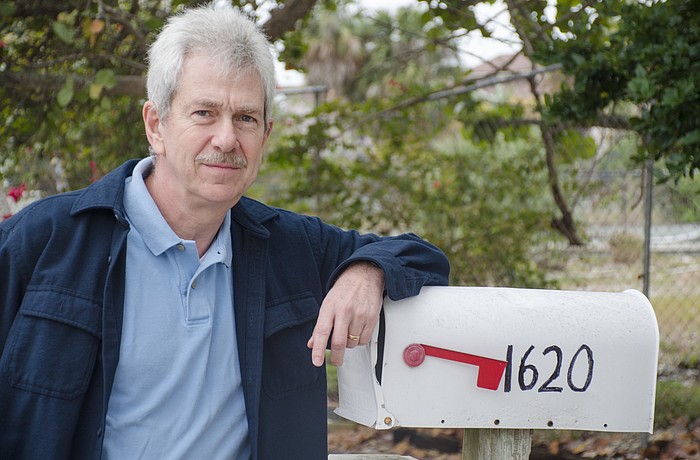 David Lapovsky at the site of the former Colony, 1620 Gulf of Mexico Drive.