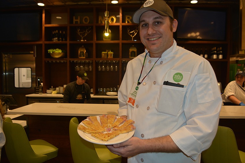 Brian Collaro brings out the crepe at Brasserie Honore.