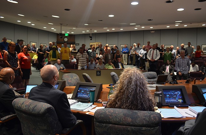 A large show of support for a cause at a meeting can resonate with city commissioners, but it's not the only factor in the board's decision-making process.