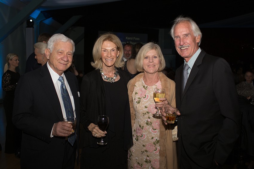 Larry Milas, Gail Goldrath with Cathy and Kip Becker